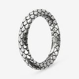 Anello Fedina Classico Texture Sirena in Argento 925