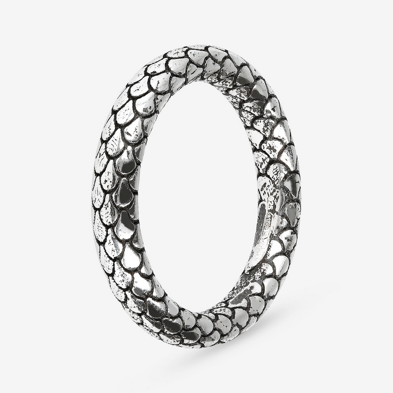 Anello Fedina Classico Texture Sirena in Argento 925