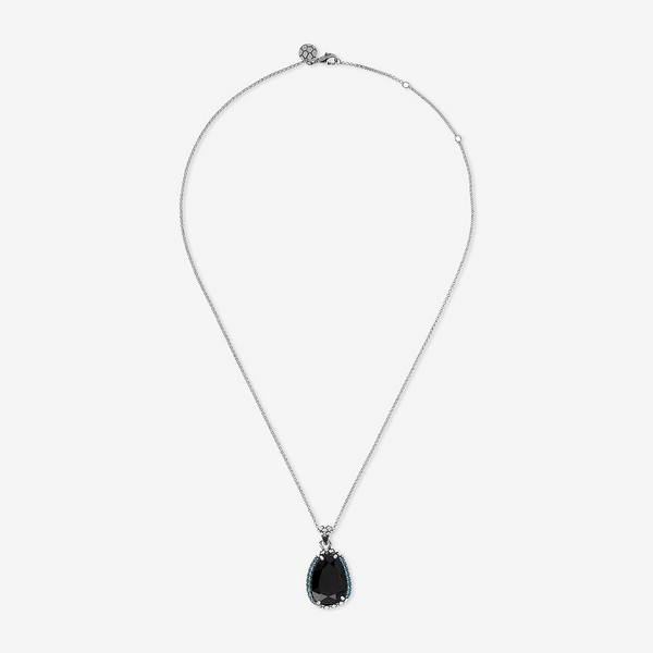 Collana con Spinello Nero e Pavé in Argento 925