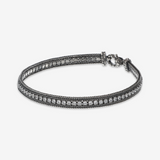 Bracciale con Catena Spiga e Pietra Naturale o Cubic Zirconia in Argento 925