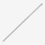 Bracciale Tennis in Argento 925 placcato Rodio con Spinelli Neri o Cubic Zirconia