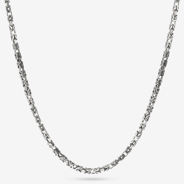 Collana Catena Bizantina Sottile in Argento 925