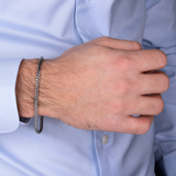 Bracciale con Catena Coda Di Volpe Sottile in Argento 925