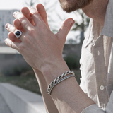 Bracciale con Catena Coda Di Volpe in Argento 925