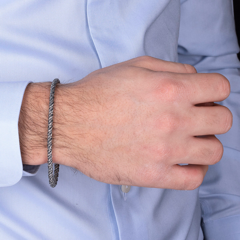 Bracciale con Catena Coda di Volpe in Argento 925