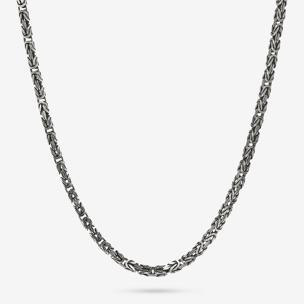 Collana con Catena Bizantina in Argento 925
