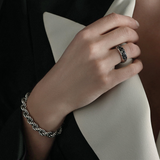 Bracciale con Catena Corda in Argento 925