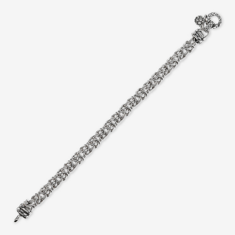 Bracciale con Catena Bizantina in Argento 925