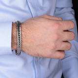 Bracciale con Catena Spiga in Argento 925