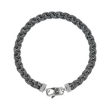 Bracciale con Catena Corda Intrecciata in Argento 925