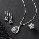 Anello Cocktail Texture Sirena con Pietra Naturale Ametista Verde in Argento 925