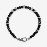 Bracciale con Pietre Naturali e Rondelle Texture Sirena in Argento 925