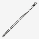 Bracciale con Catena Grumetta Squadrata in Argento 925