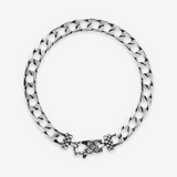 Bracciale con Catena Grumetta Squadrata in Argento 925