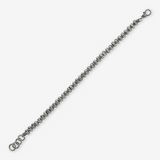 Bracciale con Rondelle Texture Rigata in Argento 925