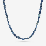 Collana con Pietra Naturale Crisocolla Multicolore in Argento 925