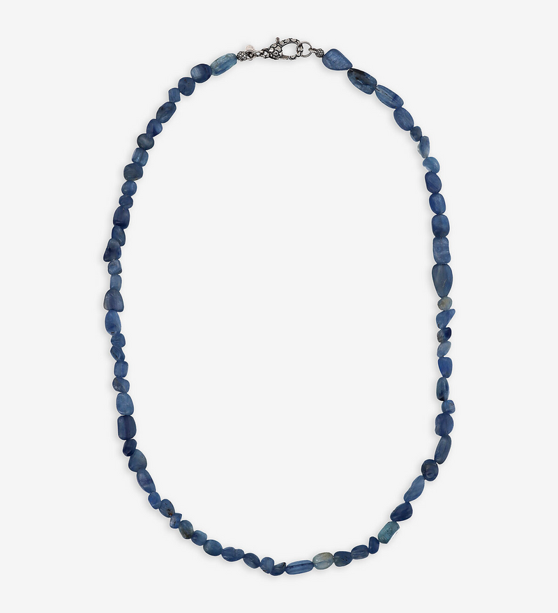 Collana con Pietra Naturale Crisocolla Multicolore in Argento 925