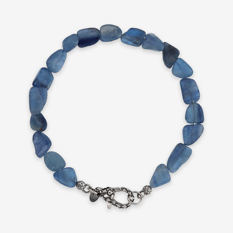 Bracelet with Multicolored Natural Chrysocolla Stone