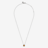 Necklace with Light Point in Natural Stone and Sea Urchin Texture
