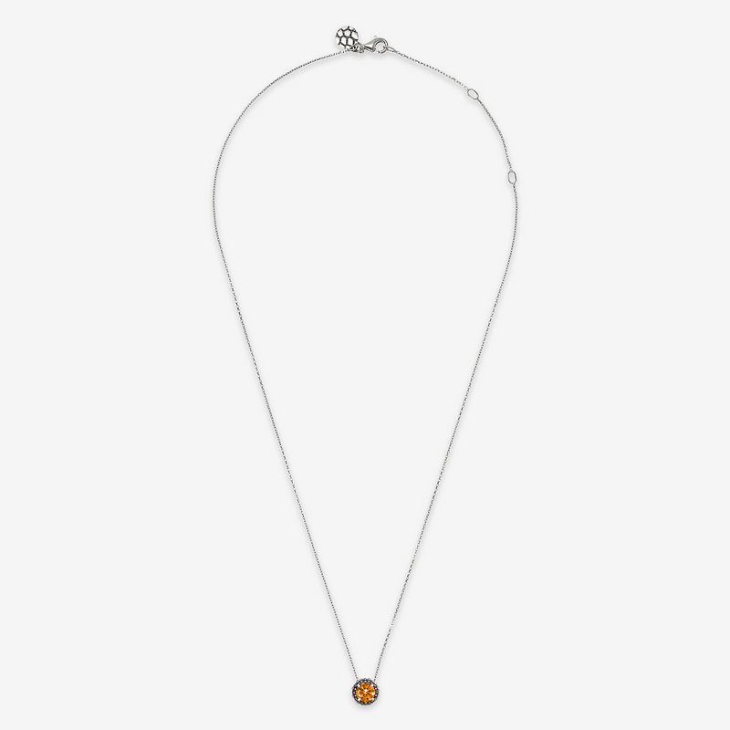 Necklace with Light Point in Natural Stone and Sea Urchin Texture