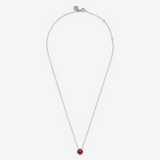 Necklace with Light Point in Natural Stone and Sea Urchin Texture