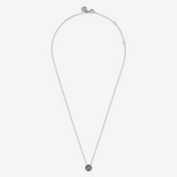 Necklace with Light Point in Natural Stone and Sea Urchin Texture