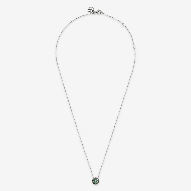 Necklace with Light Point in Natural Stone and Sea Urchin Texture