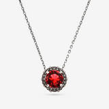 Necklace with Light Point in Natural Stone and Sea Urchin Texture