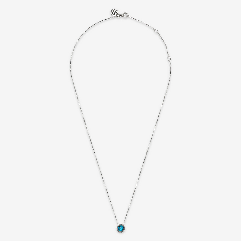 Necklace with Light Point in Natural Stone and Sea Urchin Texture