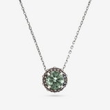 Necklace with Light Point in Natural Stone and Sea Urchin Texture