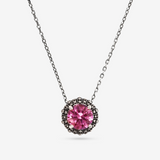 Necklace with Light Point in Natural Stone and Sea Urchin Texture