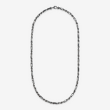 Collana Catena Figaro con Maglia Corda in Argento 925
