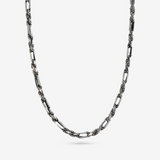 Collana Catena Figaro con Maglia Corda in Argento 925