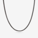 Collana Girocollo Catena Rolo Intrecciata in Argento 925