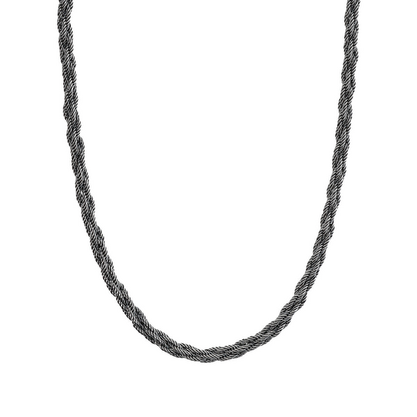 Braided Spike Chain Choker Necklace