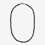 Collana Girocollo con Sfere in Pietra Naturale Sfaccettata in Argento 925